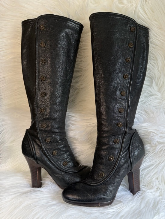 Frye Shoes - Frye Matilda Victorian-Inspired Black Button Boots 8